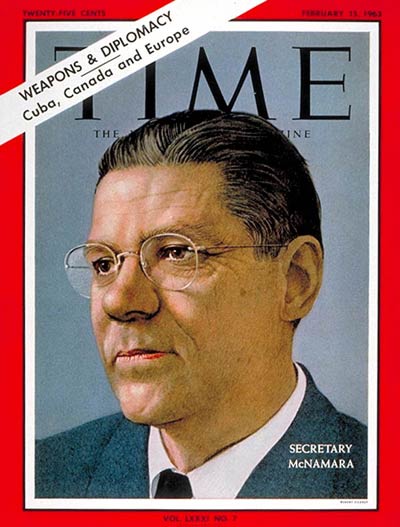 TIME Magazine Cover: Robert S. McNamara -- Feb. 15, 1963
