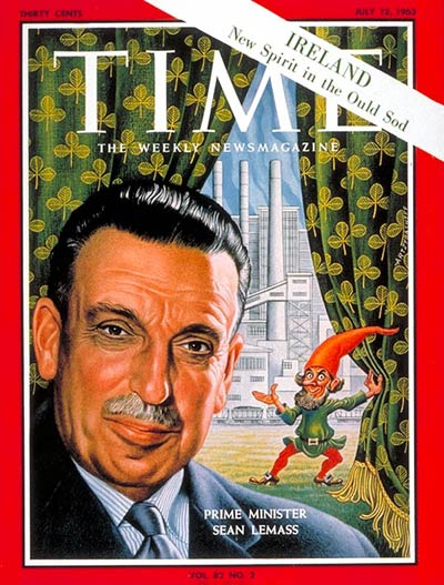 TIME Magazine Cover: Sean Lemass -- July 12, 1963