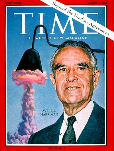 TIME Magazine Cover: W. Averell Harriman -- Aug. 2, 1963