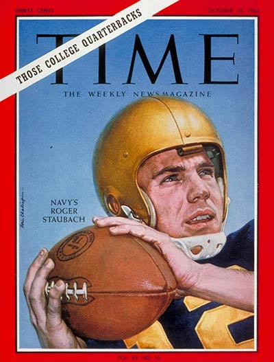 TIME Magazine Cover: Roger Staubach -- Oct. 18, 1963