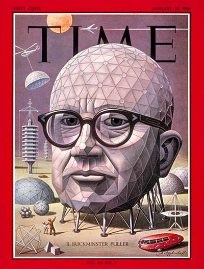 TIME Magazine Cover: R. Buckminster Fuller -- Jan. 10, 1964