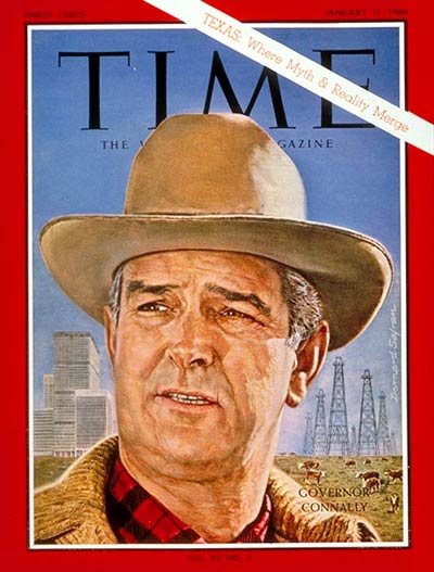 TIME Magazine Cover: Gov. John Connally -- Jan. 17, 1964