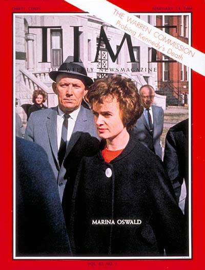 TIME Magazine Cover: Marina Oswald -- Feb. 14, 1964