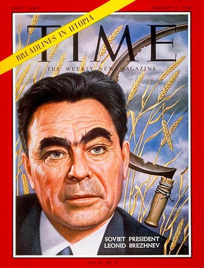TIME Magazine Cover: Leonid I. Brezhnev -- Feb. 21, 1964