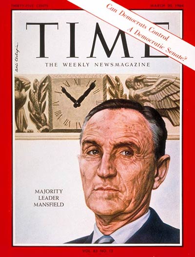 TIME Magazine Cover: Mike Mansfield -- Mar. 20, 1964