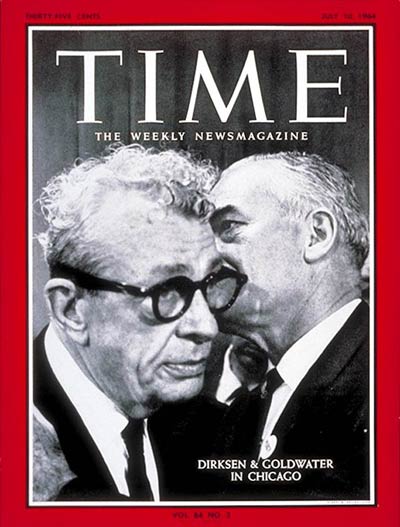 TIME Magazine Cover: Everett Dirksen, Barry Goldwater -- July 10, 1964