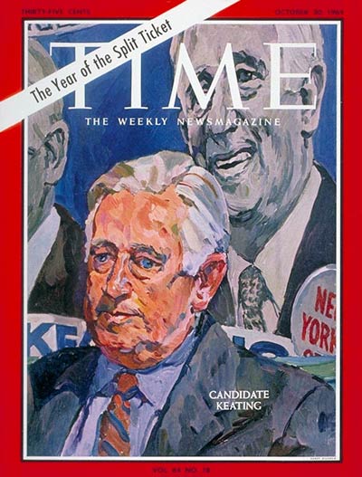 TIME Magazine Cover: Sen. Kenneth Keating -- Oct. 30, 1964