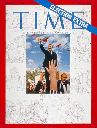 TIME Magazine Cover: Lyndon B. Johnson -- Nov. 4, 1964