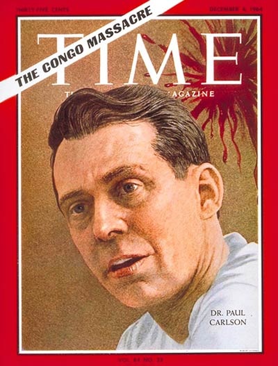 TIME Magazine Cover: Dr. Paul Carlson -- Dec. 4, 1964