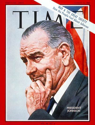 TIME Magazine Cover: Lyndon B. Johnson -- Aug. 6, 1965