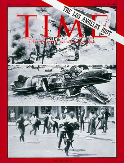 TIME Magazine Cover: Los Angeles Riot -- Aug. 20, 1965