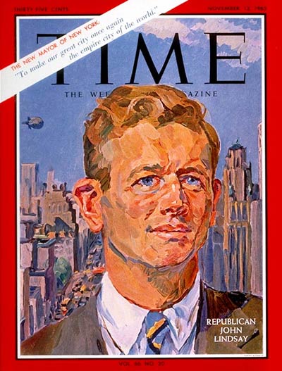 TIME Magazine Cover: John V. Lindsay -- Nov. 12, 1965
