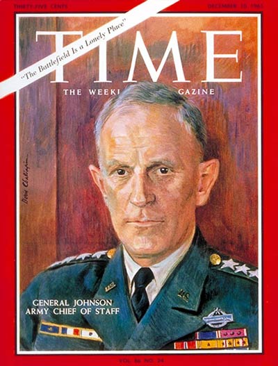 TIME Magazine Cover: General Harold K. Johnson -- Dec. 10, 1965