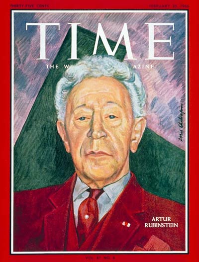 TIME Magazine Cover: Artur Rubinstein -- Feb. 25, 1966