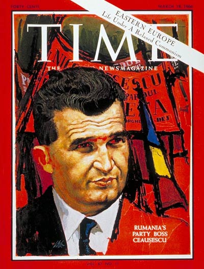 Romanian strongman Nicolae Ceausescu