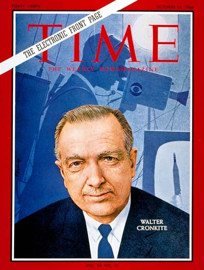 TIME Magazine Cover: Walter Cronkite -- Oct. 14, 1966