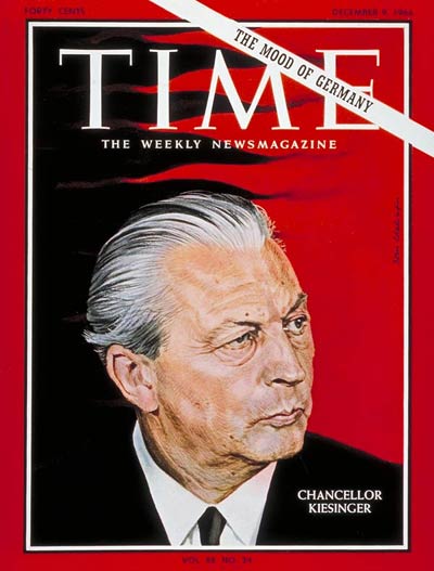 TIME Magazine Cover: Kurt Georg Kiesinger -- Dec. 9, 1966