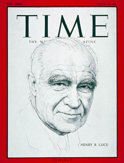 TIME magazine co-founder Henry R. Luce.