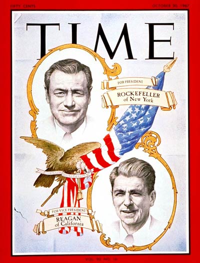 TIME Magazine Cover: Nelson Rockefeller, Ronald Reagan -- Oct. 20, 1967