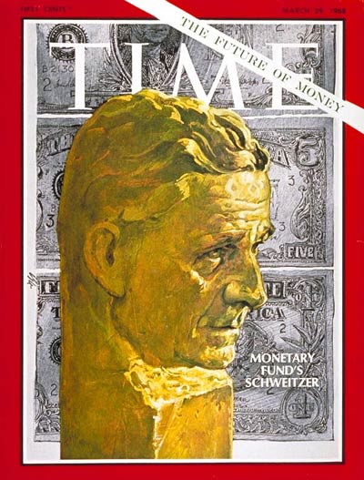 TIME Magazine Cover: Pierre-Paul Schweitzer -- Mar. 29, 1968
