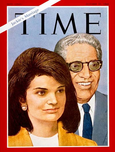 TIME Magazine Cover: Aristotle & Jackie Kennedy Onassis -- Oct. 25, 1968