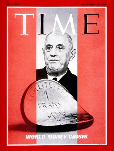 TIME Magazine Cover: Charles DeGaulle -- Nov. 29, 1968