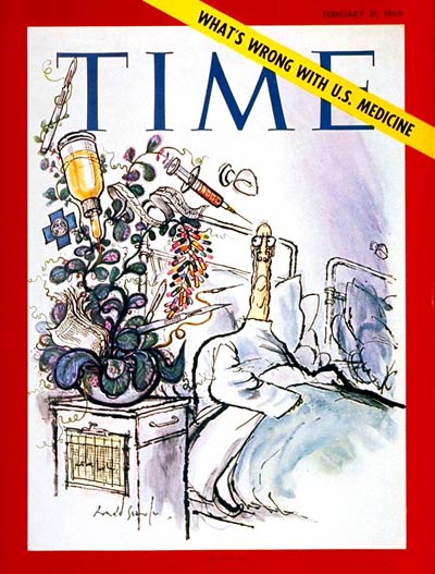 TIME Magazine Cover: U.S. Medicine -- Feb. 21, 1969