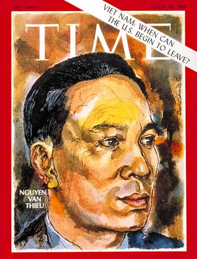 TIME Magazine Cover: Nguyen van Thieu -- Mar. 28, 1969