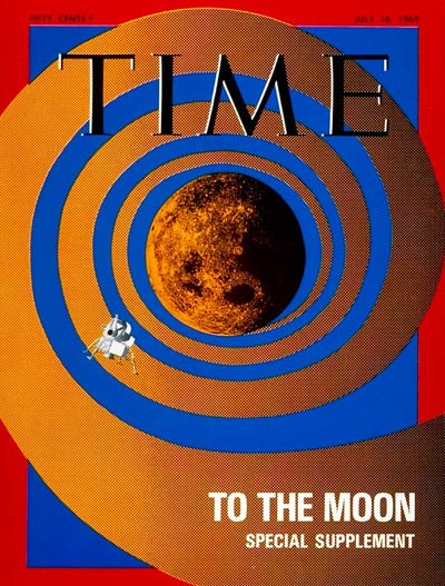 TIME Magazine Cover: Lunar Exploration -- July 18, 1969