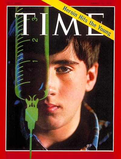 TIME Magazine Cover: Heroine Hits the Young -- Mar. 16, 1970