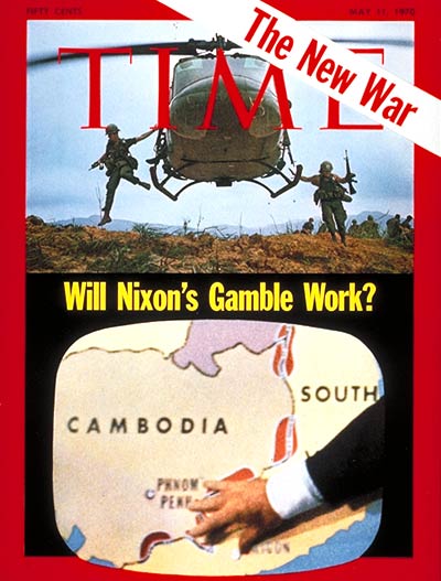 TIME Magazine Cover: Cambodian Invasion -- May 11, 1970