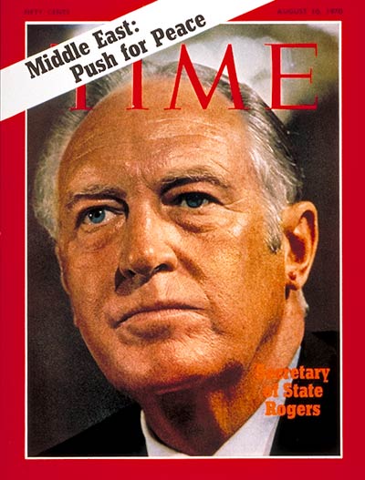 TIME Magazine Cover: William P. Rogers -- Aug. 10, 1970
