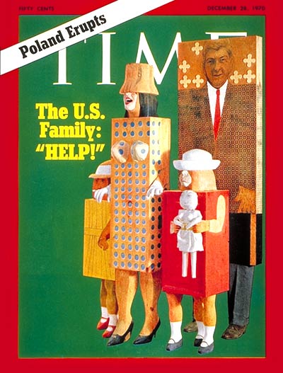 TIME Magazine Cover: The U.S. Family -- Dec. 28, 1970