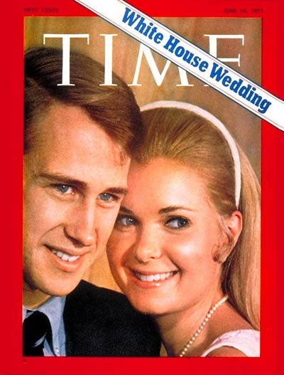 TIME Magazine Cover: Eddie Cox and Tricia Nixon -- June 14, 1971