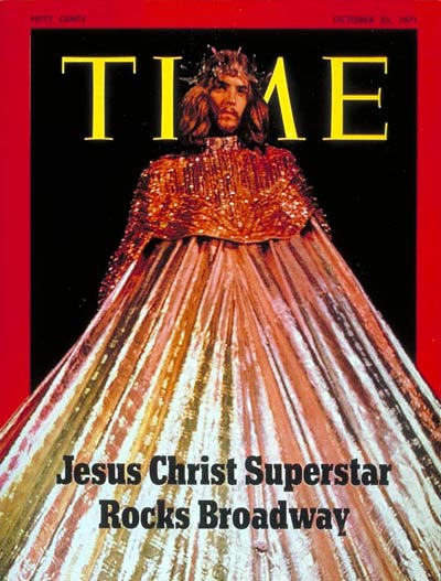 Actor Jeff Fenholt as Jesus in Broadway play 'Jesus Christ Superstar'