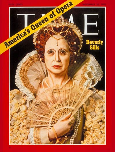 Beverly Sills in the role of Elizabeth I in Donizetti's opera 'Roberto Devereux.'