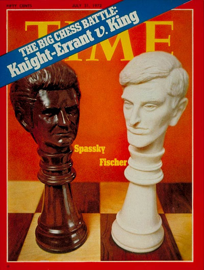 Chess match between Russian Boris Spassky and American Bobby Fischer