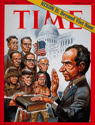 TIME Magazine Cover: Nixon's Second Term -- Jan. 29, 1973