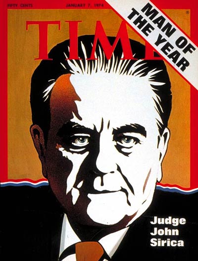TIME Magazine Cover: Judge J. Sirica, Man of the Year -- Jan. 7, 1974