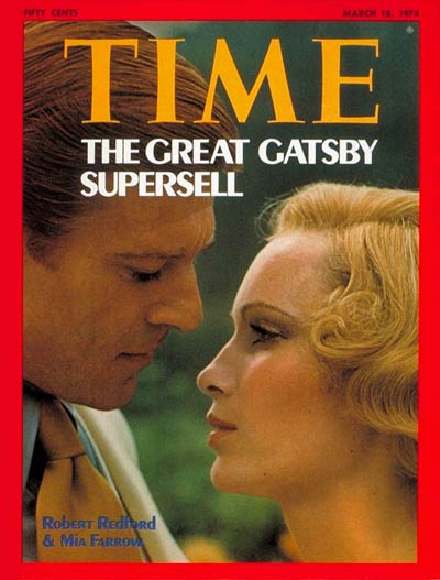 Robert Redford & Mia Farrow in 'The Great Gatsby'.
