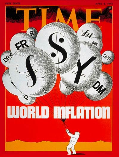 TIME Magazine Cover: Worldwide Inflation -- Apr. 8, 1974