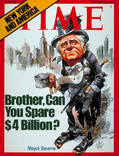 TIME Magazine Cover: Mayor Jacob Beame -- Oct. 20, 1975