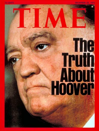 TIME Magazine Cover: J. Edgar Hoover -- Dec. 22, 1975