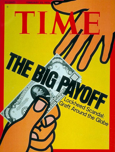 TIME Magazine Cover: Lockheed Scandals -- Feb. 23, 1976