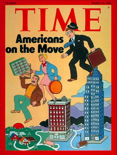 TIME Magazine Cover: Mobile Americans -- Mar. 15, 1976