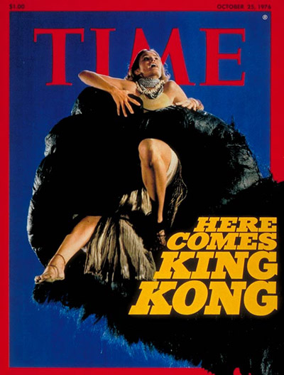 Actress Jessica Lange in remake of  'King Kong'.