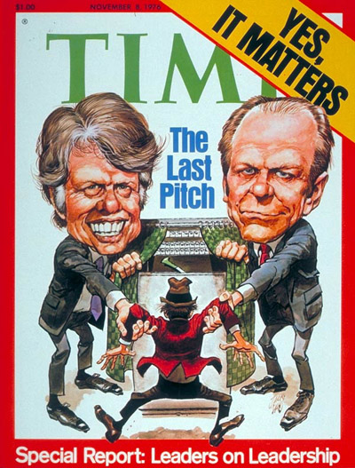 TIME Magazine Cover: Carter & Ford -- Nov. 8, 1976