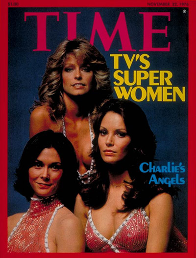 Clockwise from  top: Farrah Fawcett, Jaclyn Smith and Kate Jackson