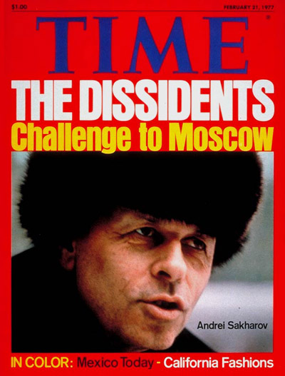 TIME Magazine Cover: Andrei Sakharov -- Feb. 21, 1977