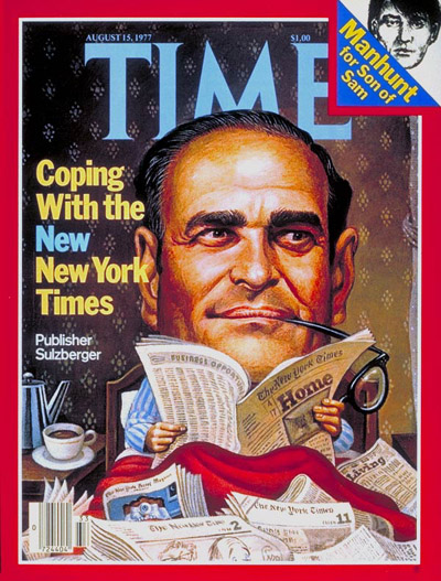 TIME Magazine Cover: Arthur Sulzberger -- Aug. 15, 1977